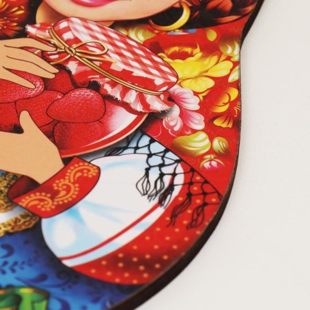 Board of cutting souvenir "Matryoshka", the best mistress, 15 × 23cm-2