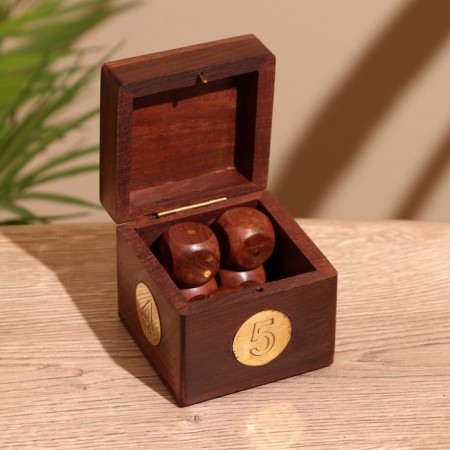 Game desktop "cubes" 6.5x6.5x6.5 cm, tree shisham-1