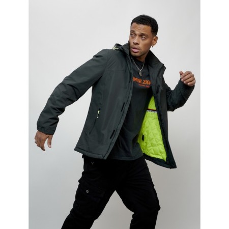 Sports male jacket, size 50, dark gray color-5