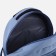 A backpack with a zipper, 4 outer pockets, blue color