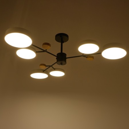 Люстра 1075/6WT LED 72Вт белый 98х98х60 см BayerLux-3