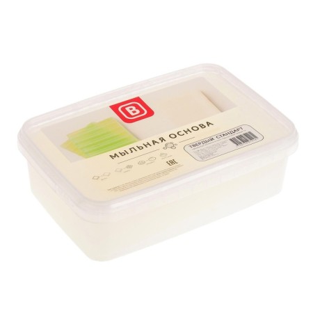 The soap base "hard standard" is transparent, weight: 1 kg