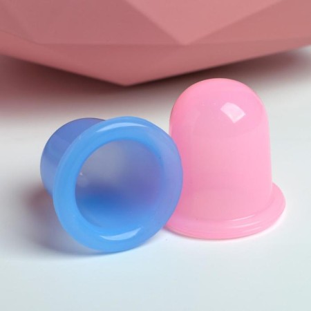 Gift set with anti -cellulite vacuum banks "Blave"
