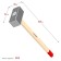 Surgice forged bison 20112-5, long wooden handle 600 mm, 5 kg