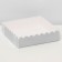 Box for cookies, silver, 12 x 12 x 3 cm