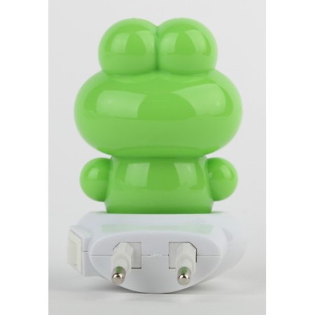 Non-light nightlight NN-608-SW-GR in a socket with a switch, color is green-5