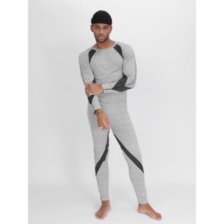 Thermal underwear is male, size 52-54, the color is light gray-6
