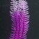 Silicone Aquarium plant, luminous in the dark, 4.5 x 15 cm, purple