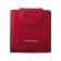 Nice wallet, matte leather, red color