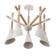 Chandelier 1060/5wt e27 60W white 73x73x60 cm
