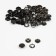 Shirt button, closed, d = 9.5 mm, black nickel color