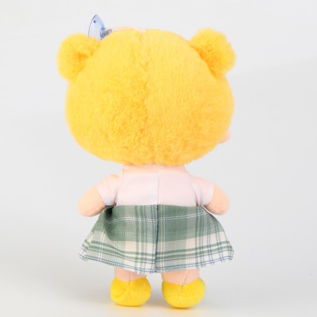 Soft toy "doll" with a hairpin, 25 cm, yellow color-3