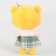 Soft toy "doll" with a hairpin, 25 cm, yellow color