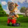 Garden Figure "Gnome with Boils" 47x26cm