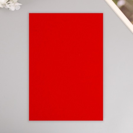 A set of hard felt "Astra" (3 pcs) scarlet, 1 mm, 160 g, 20x30 cm