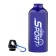 Water bottle, 650 ml, Master K, 21 x 7 cm, aluminum case, blue