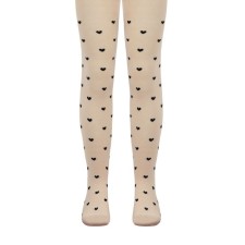 Pantyhose children's cotton CONTE KIDS Tip-Top, height 128-134 cm, beige color