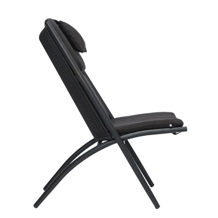 Hakon chair, 600 × 800 × 850 mm, artificial rattan, black color-10