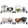 Electric tile KitFort KT-180, 2000 watts, 2 burners, gray-black