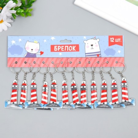 PVC keychain "Each in life has its own lighthouse" 6.2x4.2 cm-2