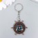 Metal keychain "Hot with a compass" 3.5x3.5x0.7 cm