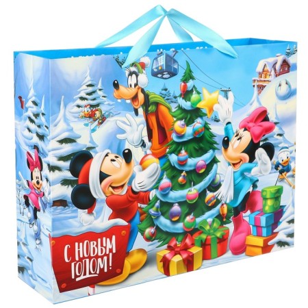 New Year. Gift package, 31x40x11.5 cm, packaging, Mickey Mouse-2