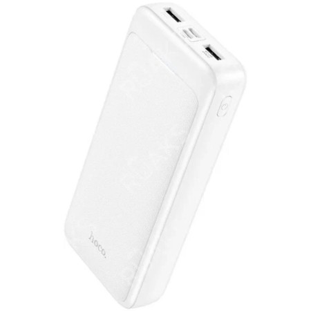 External battery Hoco J111A, 20,000 mAh, 2 USB, 2 A, display, white-1