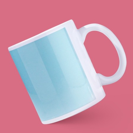 Ceramic "Kiss" mug, 320 ml, blue color-2