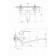 FAUZT FZS-888-133 bathtub mixer, single-leaf, pour 340 mm, watering can, chrome