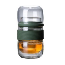 Portable tea service in a case, cover 15 x 8 cm
