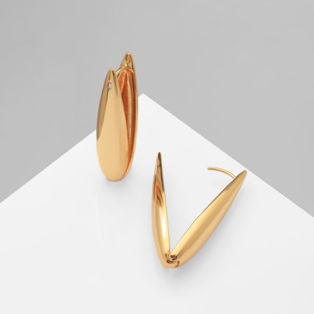 Earrings Metal "Accord" Drop elmarked, color gold-3
