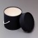 Gift box, round, black, with a lace, 12 x 12 cm