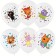 Latex ball 12 “Three cats: play together”, white, pastel, 1 tbsp., 25 pcs.