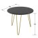 Journal table "Reed Gold 430", 550 × 550 × 450 mm, color black marble