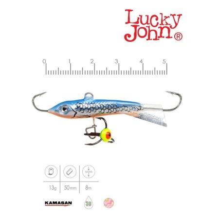 Balancir Lucky John Classic 5 + tee, 5 cm, color 45h blister-1