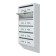 Mailing box multi -sectional, 6 sections, with the back wall, gray, Mix door