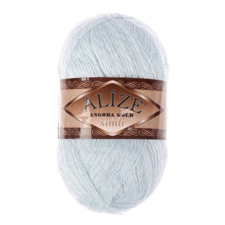 Yarn "Angora Gold Simli" 75% acrylic, 20% wool, 5% metallic 500m/100g (514 winters)-1