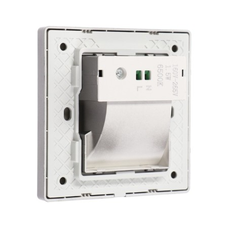 Built-in lamp for the stairs, NL-37, engine sensor, 1.5 W, 60 lm, 6500k, silver-4