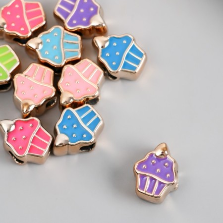 Busina for creativity plastic "Capcake" MIX 0.8x1.2x1.5 cm-2