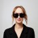 Sunscreen glasses, UV 400, Linza 4.1 x 5.2 cm, width 14.4 cm, pipe 13.8 cm, black frame