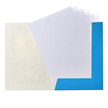 A4 drawing folder, 10 sheets 100 g/m² Hatber "Winter Castle", embossing-4