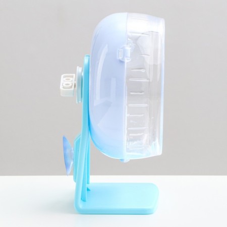 Carno rodents wheel is quiet, on a stand, 14 cm, blue-2