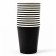 A set of paper utensils "Black", 12 glasses, 12 plates