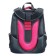 School backpack 38 x 30 x 16 cm, ergonomic back, stavia "flamingo", gray/pink