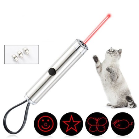 Laser pointer, 5 types of beam, 3 LR44, red beam, 6.8 x 1.3 cm-7