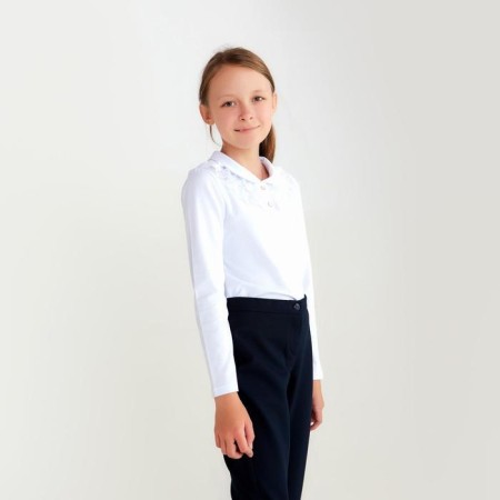 School blouse for a girl, white color, height 134-1
