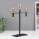 Summary metal for 3 candles "Celt" d = 2 cm black with gold 20x7x28 cm