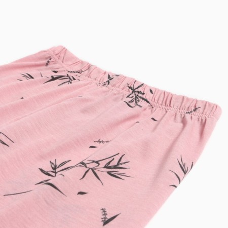 Female home set (T -shirt/Bridges), plum color, size 44-9