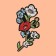 Thermal appliance "Flowers", 16 × 8 cm, colorful color