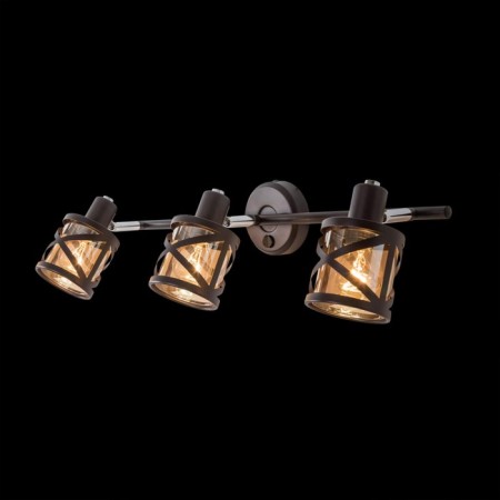 Sconces Citilux "Hesse" CL536635, 53x10 cm, 3x60W, E14, brown color-1